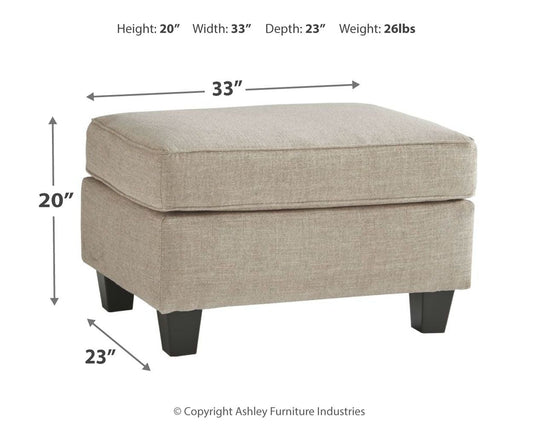 Abney - Ottoman - Driftwood