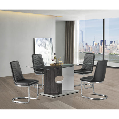 Iris - Dining Table - Gray