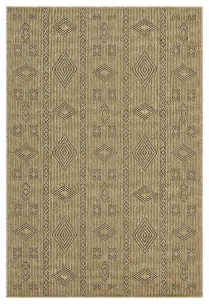 Earth - 5'3" X 7'3" Polypropylene Indoor, Outdoor Area Rug - Jute, Mocha