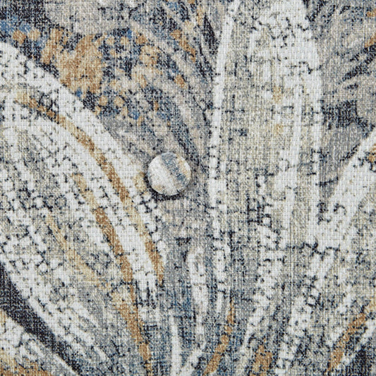 Swivel Glider Chair With Upholstery And Metal Base - Multicolor