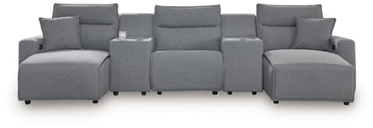 ModMax II - Salt And Pepper - Reclining Sectional