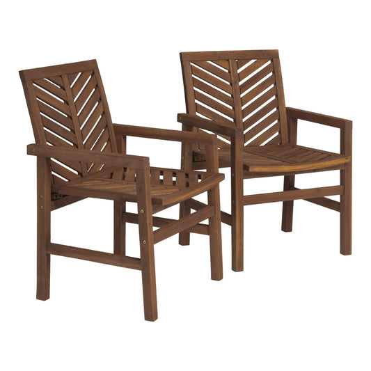 Modern 2 Piece Chevron Patio Chairs