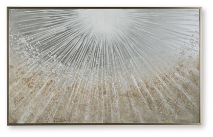 Waldard - Wall Art - Gray / Taupe / White