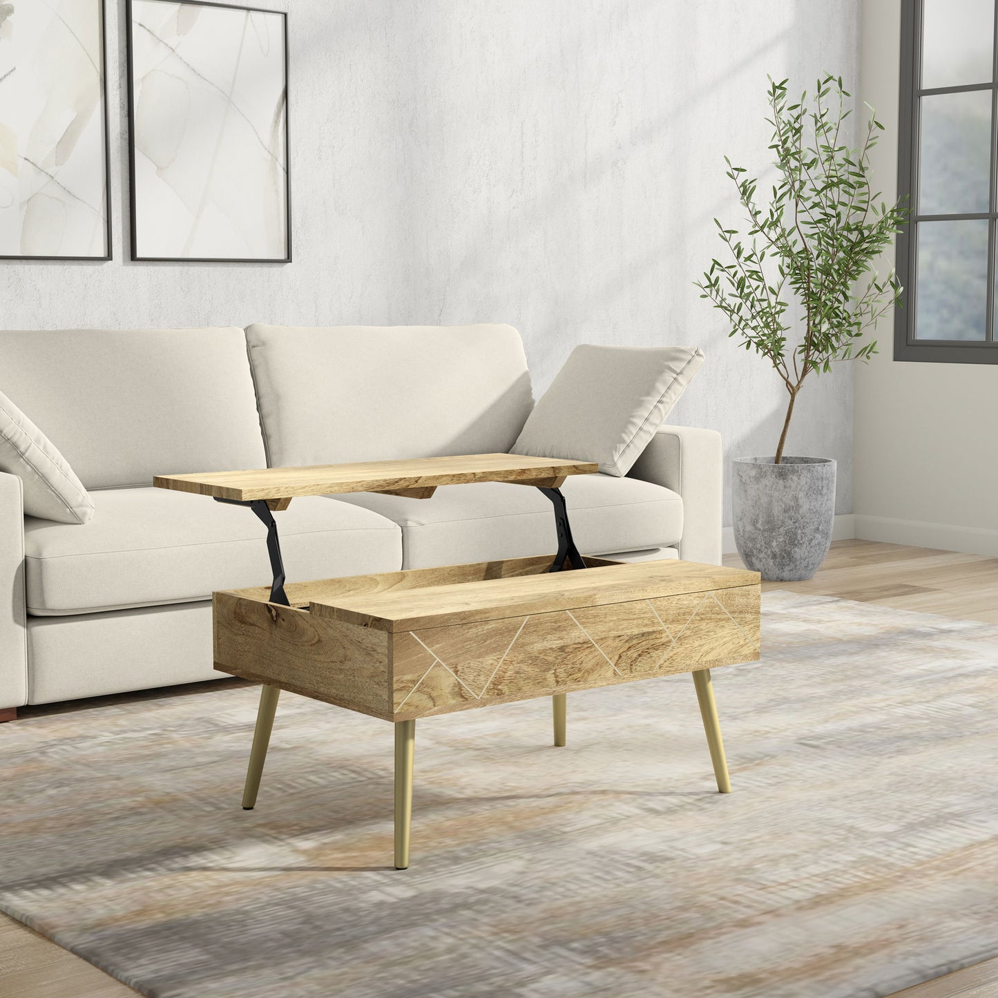 Jager - Lift Top Coffee Table Handcrafted