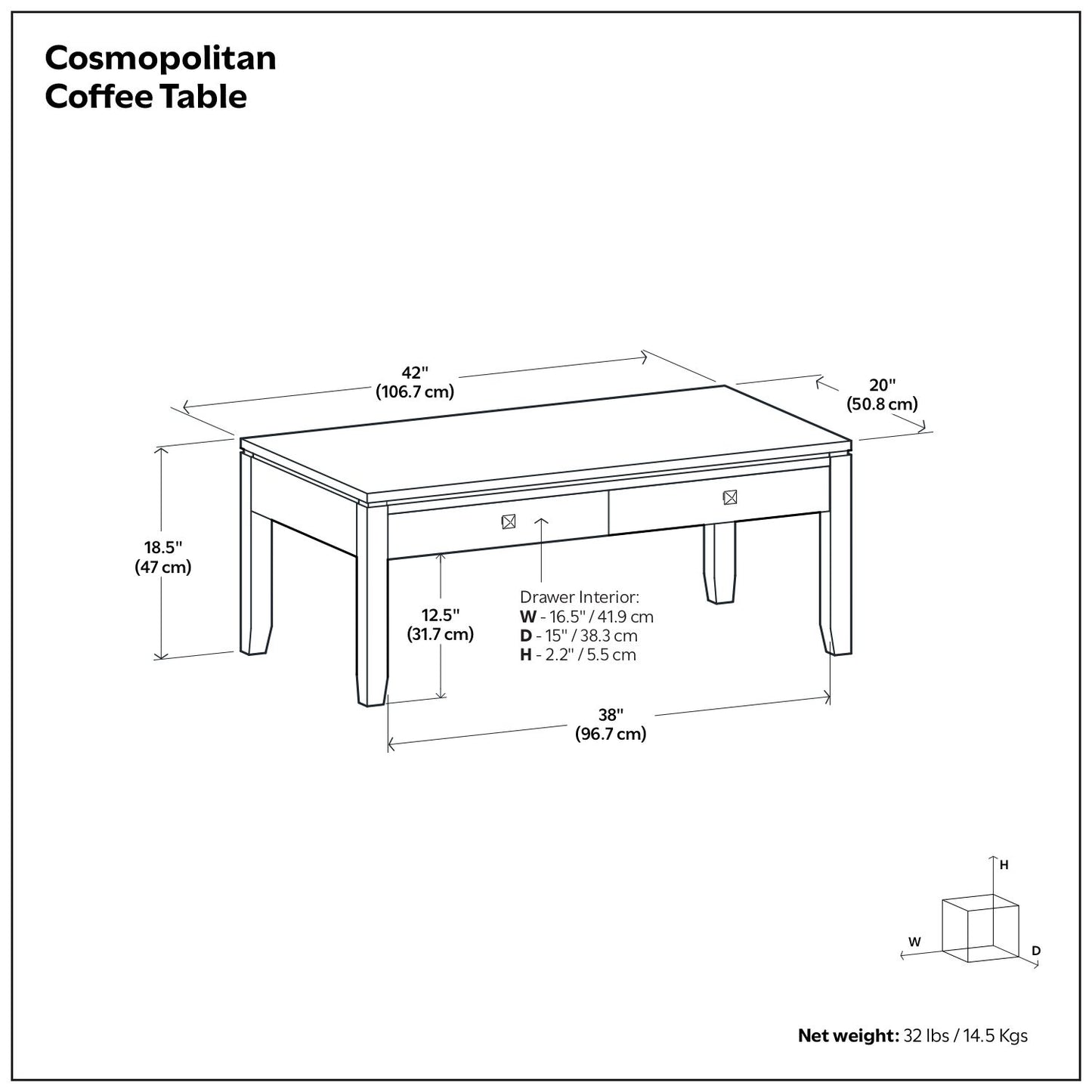 Cosmopolitan - Multipurpose Table