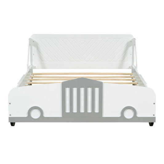 Car Shaped Platform Bed With Wheels