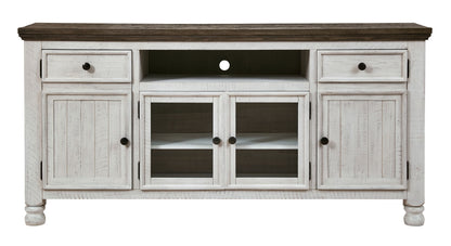 Havalance - Extra Large TV Stand - 4 Doors - Brown / Beige
