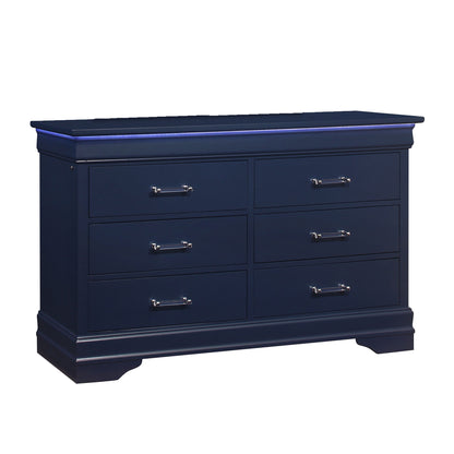 Charlston - 5 Piece Bedroom Set With LED Headboard