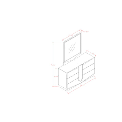 Vios - Zebra HG Mirror - White