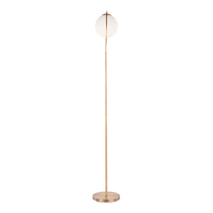 Moon - Contemporary Floor Lamp - Gold / Frosted