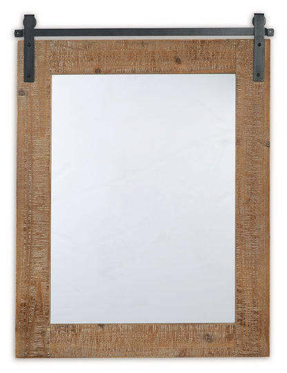 Lanie - Accent Mirror - Antique Brown