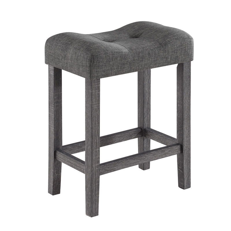 Lucian - Counter Height Pub Table With Tufted Stools