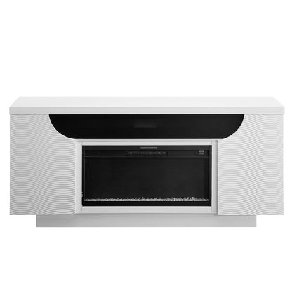 Alessia - Electric Fireplace With Multi Color LED And Flame Settings