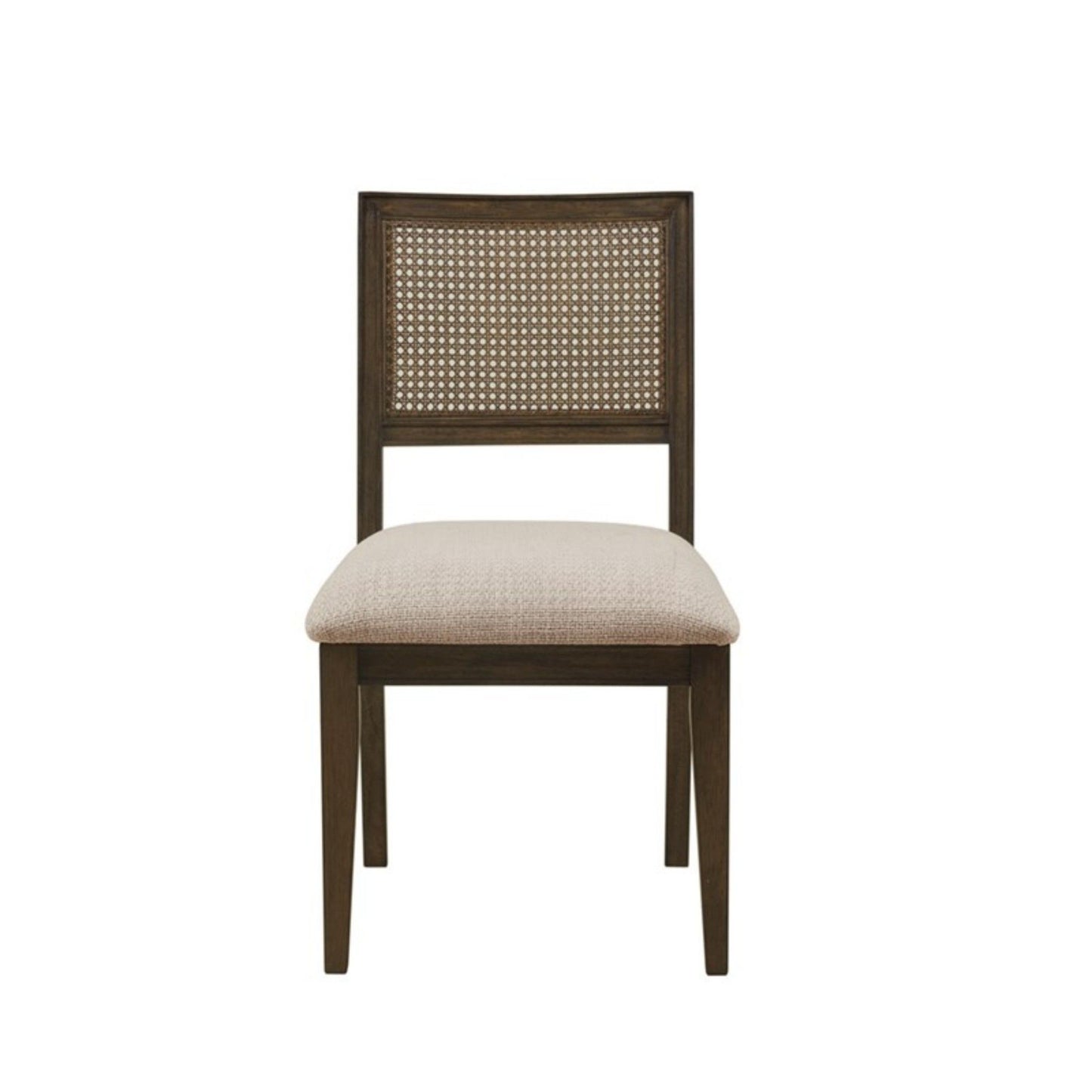 Modern Armless Dining Chair With Cane Back (Set of 2)