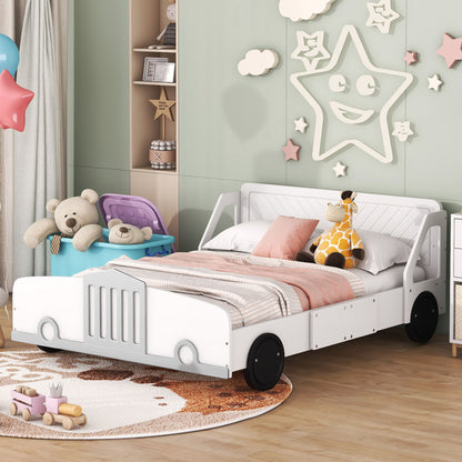 Car Shaped Platform Bed With Wheels