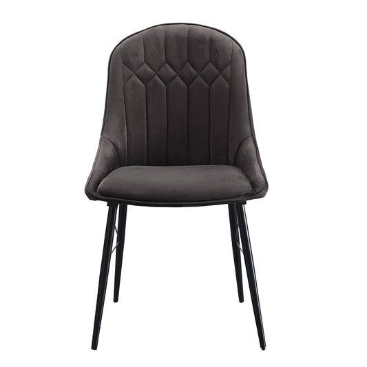 Abraham - Side Chair (Set of 2) - Black / Dark Gray